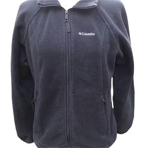 Columbia Jacket Fleece Zip Black Medium